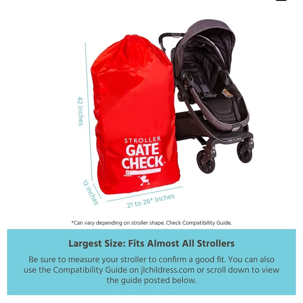 Gate Check Stroller Bag Single or Double